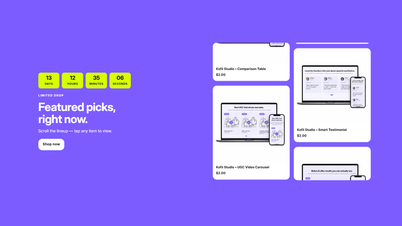 Feature preview